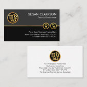 Grijze Zwarte Laag Gouden Nummers Calculator Visitekaartje (Voorkant / Achterkant)