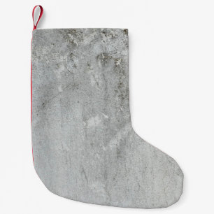 Grijze zwarte mortierwand kleine kerstsok