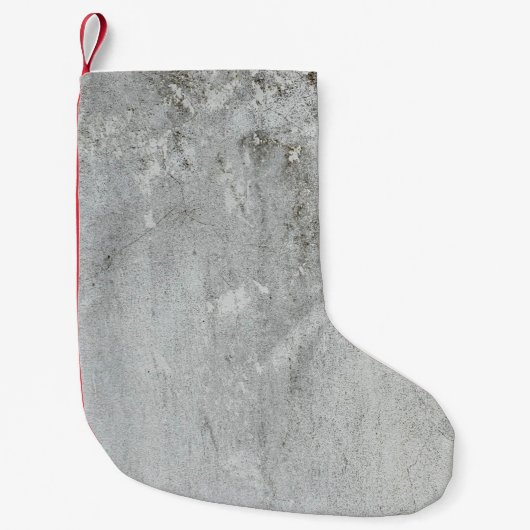 Grijze zwarte mortierwand kleine kerstsok (Voorkant)