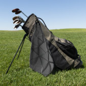 Grijze zwarte ontwerpauto golfhanddoek (Groen)