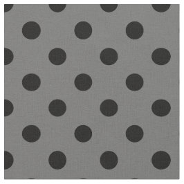 Grijze Zwarte Polka Dots Textiel Stof