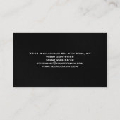 Grijze zwarte rode strepen Eenvoudig Visitekaartje (Achterkant)