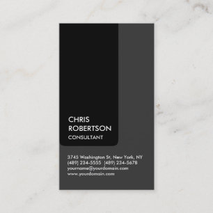 Grijze zwarte streep aantrekkelijk Visitekaartje