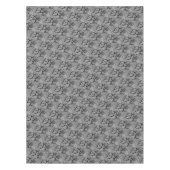 Grijze zwarte Tegels Patroon, Steen, Robuust Table Tafelkleed (Voorkant)