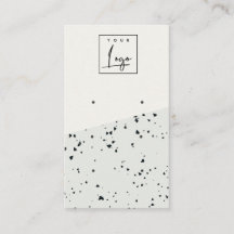 Grijze zwarte Terrazzo Textuur 3 Stud oorscherm