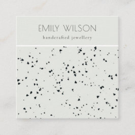 Grijze zwarte Terrazzo Textuur Stud die beeldscher Vierkante Visitekaartje
