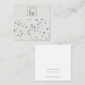 Grijze zwarte Terrazzo Textuur Stud die beeldscher Vierkante Visitekaartje (Voorkant / Achterkant)