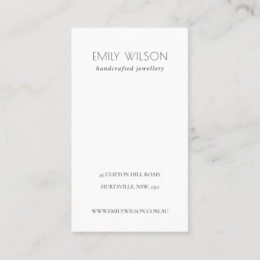 Grijze zwarte Terrazzo Textuur Stud die beeldscher Visitekaartje (Achterkant)