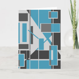 Grijze zwarte Turquoise Abstracte metrokaart MCM K Kaart