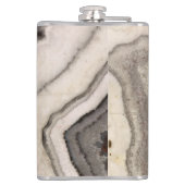 Grijze zwarte witte kiezelsteen heupfles (Achterkant)