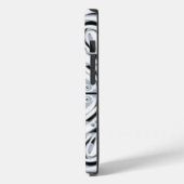 Grijze zwarte witte munt Abstract patroon Case-Mate iPhone Case (Achterkant / Links)