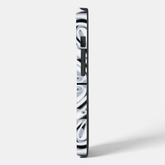 Grijze zwarte witte munt Abstract patroon Case-Mate iPhone Case (Achterkant / Links)