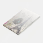 grijze zwendel moderne  parijs eiffeltoren post-it® notes (Schuin)