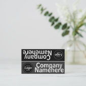 Grijzige Dual Visitekaartje (Staand voorkant)