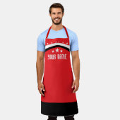 Gril als een Patriot: Amerikaanse Vlag BBQ Schort (Gedragen)