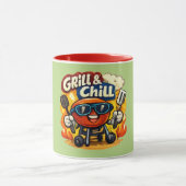Gril en Chille & Grappige BBQ Mok (Midden)