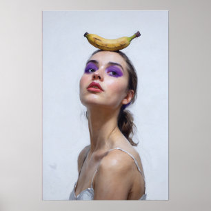 Gril en Licht Poster