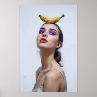 Gril en Licht Poster