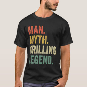 Grilen Bbq Grappige Man Mythe Grill Legende Vaders T-shirt