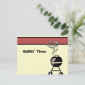 GRILL AAN BRIEFKAART (Staand voorkant)