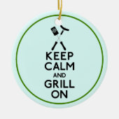 Grill aan keramisch ornament (Voorkant)