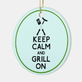 Grill aan keramisch ornament (Links)