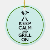 Grill aan keramisch ornament (Achterkant)