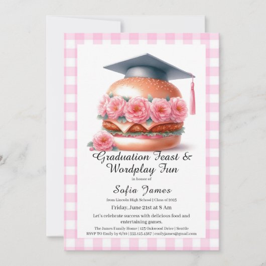 Grill and Chill Graduation Party Invitation Kaart (Voorkant)