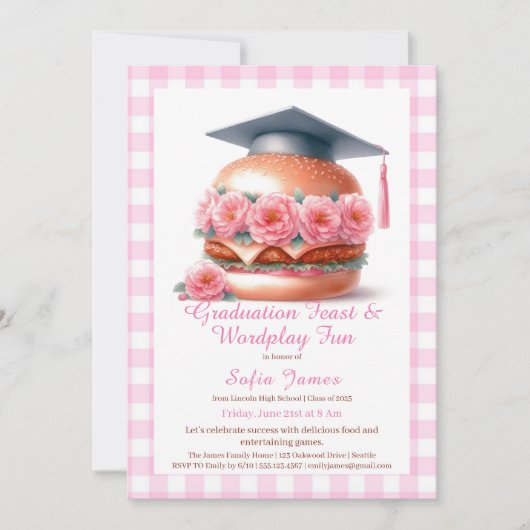 Grill and Chill Graduation Party Invitation Kaart (Voorkant)