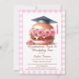 Grill and Chill Graduation Party Invitation Kaart