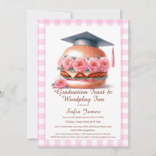 Grill and Chill Graduation Party Invitation Kaart (Voorkant)