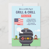 Grill and Chill Invitation Kaart (Voorkant)