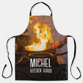 Grill, Bake, Slay - Custom Chef Schort met Foto (Voorkant)