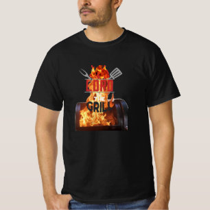 Grill barbecue meester t-shirt