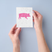 Grill BBQ Barbecue Pork Meat Grill Master Smoker Flyer (Hand)