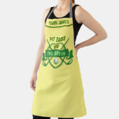 Grill BBQ Gepersonaliseerde Chef Naam Golf Humor Schort (Insitu)