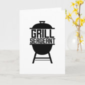 Grill BBQ Grillen Hobby Vaderdag Gift Kaart (Gele Bloem)