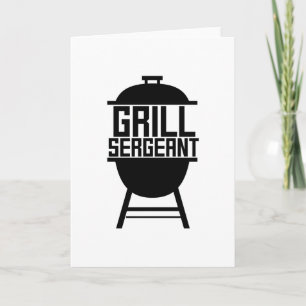 Grill BBQ Grilling Hobby Vaderdag Gift Kaart