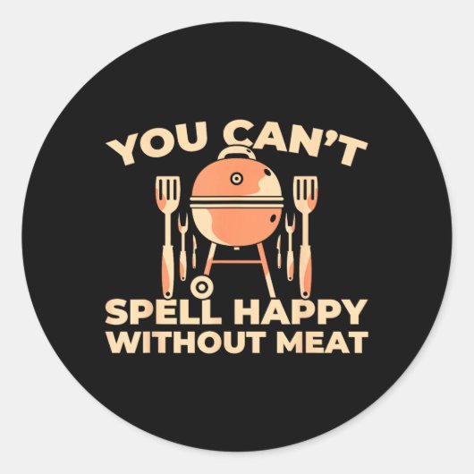 Grill Bbq - Grillmaster Grill Barbecue 1 Ronde Sticker (Voorkant)