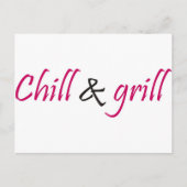 Grill Briefkaart (Voorkant)