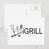 grill briefkaart (Voorkant / Achterkant)