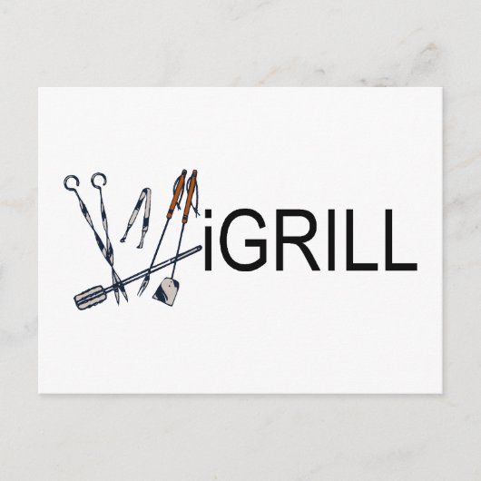 grill briefkaart (Voorkant)