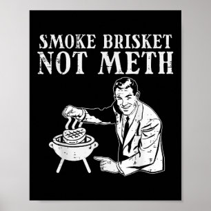 Grill Brisket Fun BBQ Barbecue Vlees Grillen Maste Poster