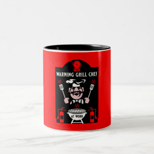 Grill Chef Gift Tweekleurige Koffiemok