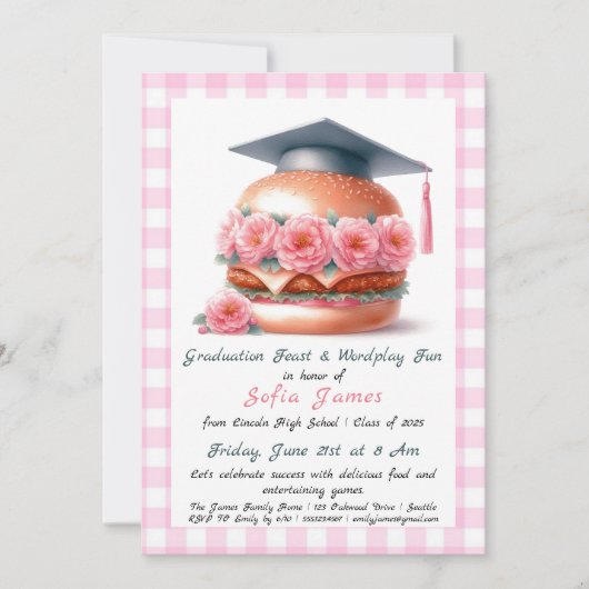 Grill & Chill Afstudeerder Uitnodiging (Voorkant)