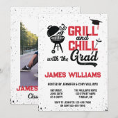 Grill & Chill BBQ Graduation Party Open House Kaart (Voorkant / Achterkant)