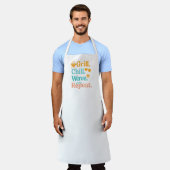 Grill chill wave repeat summer beach quote schort (Gedragen)