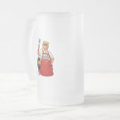 Grill Commander BBQ Twee-zijdig Matglas Bierpul (Voorkant links)