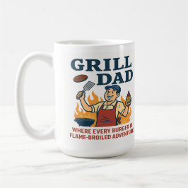 Grill Dad - Flame-Broiled Adventure Koffiemok