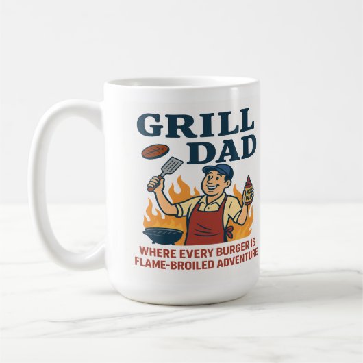 Grill Dad - Flame-Broiled Adventure Koffiemok (Links)